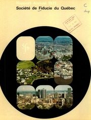 Fiducie de Quebec 1971 cover