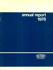 Du Pont Company of Canada Limited 1978 cover