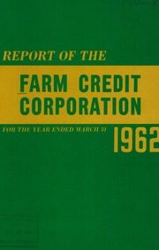 Farm Credit Canada 1962 cover