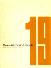 Mercantile Bank of Canada 1972 cover