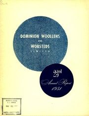 Dominion Woollens and Worsteds Limited 1951 cover