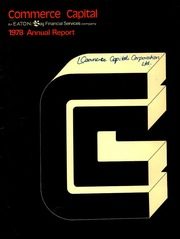 Commerce Capital Corporation Limited 1978 cover