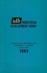 Industrial Development Bank 1963 cover