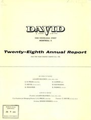 David & Frère Limitée 1956 cover