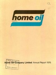 Home Oil Company Limited 1976 cover