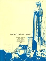 Bankeno Mines Limited 1973 cover