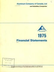 Aluminum Company of Canada, Limited 1975 cover