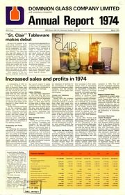 Dominion Glass Company Limited 1974 cover
