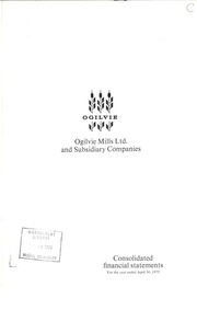 Ogilvie Mills Limited 1975 cover