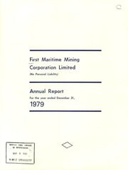 First Maritime Mining Corp. Ltd 1979 cover