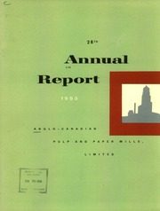 Anglo-Canadian Pulp and Paper Mills, Limited 1953 cover