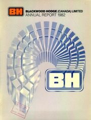 Blackwood Hodge (Canada) Limited 1982 cover