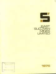East Sullivan Mines Limited 1975 cover