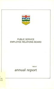 Alberta. Public Service Employee Relations Board 1981 cover