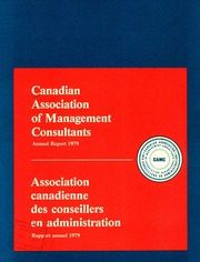 Canadian Association of Management Consultants 1979 cover