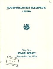 Dominion-Scottish Investments Limited 1979 cover