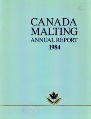 Canada Malting Co., Ltd 1984 cover
