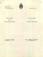 Canada Anti-Dumping Tribunal 1971 cover