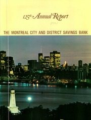 Montreal City and District Savings Bank 1971 cover