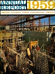 British Columbia Power Corporation Limited 1959 cover