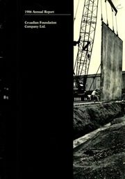 Canadian Foundation Company Ltd 1986 cover