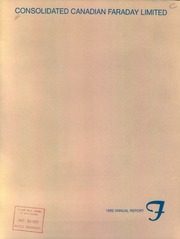 Consolidated Canadian Faraday Limited 1982 cover