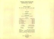 Foreign Power Securities Corporation 1951 cover