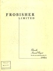 Frobisher Limited 1954 cover