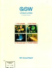 GSW Inc 1974 cover