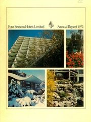 Four Seasons Hotels Inc 1972 cover