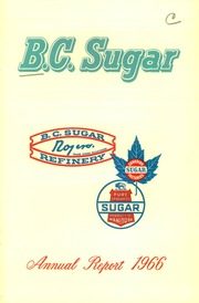 British Columbia Sugar Refinery, Limited 1966 cover