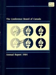 Conference Board of Canada 1984 cover