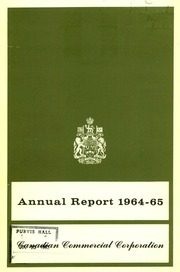 Canadian Commercial Corporation 1965 cover