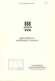 Ogilvie Mills Limited 1977 cover