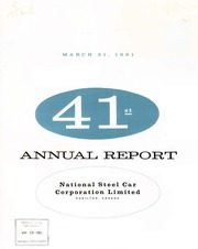National Steel Car Corporation, Limited 1961 cover