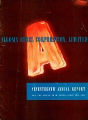 Algoma Steel Inc 1952 cover