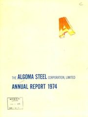 Algoma Steel Inc 1974 cover