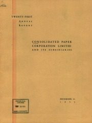 Consolidated Papers, Inc 1952 cover