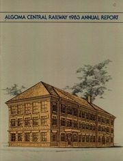 Algoma Central Railway 1983 cover