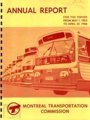 Montreal Transportation Commission 1966 cover
