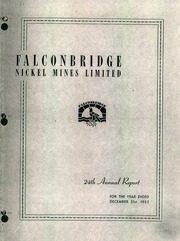 Falconbridge Nickel Mines Limited 1952 cover
