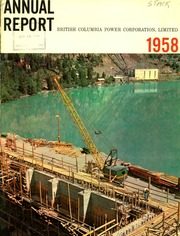 British Columbia Power Corporation Limited 1958 cover