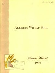 Alberta Wheat Pool 1960 cover