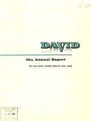 David & Frère Limitée 1964 cover