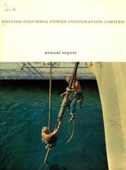 British Columbia Power Corporation Limited 1956 cover