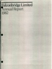Falconbridge Nickel Mines Limited 1982 cover