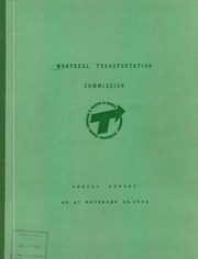 Montreal Transportation Commission 1954 cover