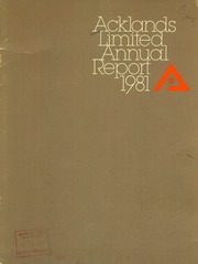 Acklands Limited 1981 cover