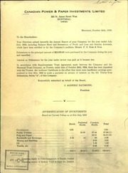 Canadian Power & Paper Investments, Limited 1950 cover