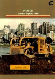 Finning Tractor & Equipment Company Limited 1981 cover